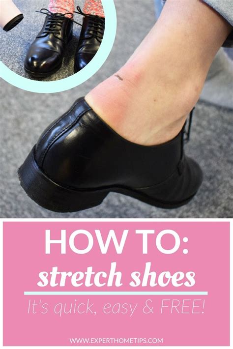 how to stretch out fake leather shoes|quickly stretch tight shoes.